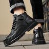 Мужские ботинки Прочные зимние ботинки Удобные нескользящие ковбойские ботинки для пожилых людей Мужские повседневные уличные кроссовки
