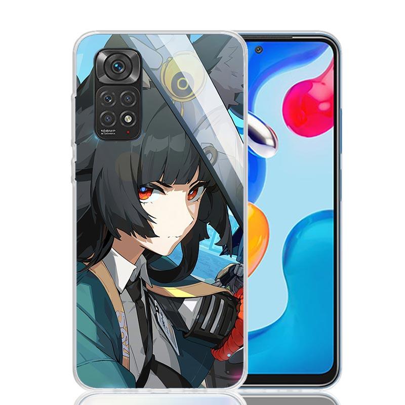 Чехол для телефона Zenless Zone Zero Hoshimi Miyabi для Xiaomi Redmi Note 15 14 13 12S 12 Pro Plus 11S 11E 11 11T 10S 10 Арт Мягкий Узор