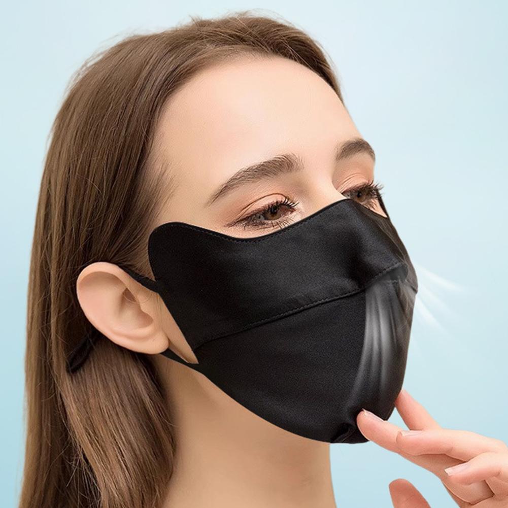 NEW Thin Silk Sunscreen Face Mask UPF50+ UV Protection Breathable Summer Cover Outdoor Sunscreen For Golf Cycling Running