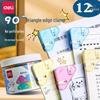 Прозрачный треугольный угловой зажим Deli TP530 для документов