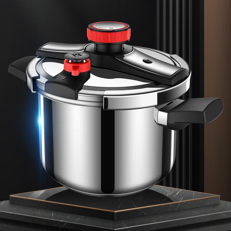 Pressure Cooker,6L Kitchen Pressure Cooker,Suitable for Induction and Stove-top,304 Stainless Steel Cookware with Easy Opening Closing Lid