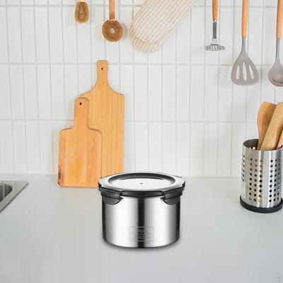 Герметичный контейнер из нержавеющей стали 304, канистра для хранения продуктов питания, чай, кофе в зернах, многоразовый