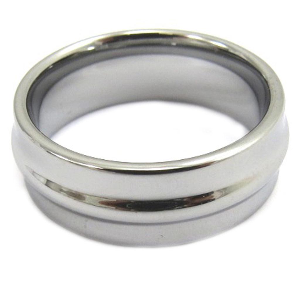 Металлическое серое кольцо из вольфрама 'High Tech'