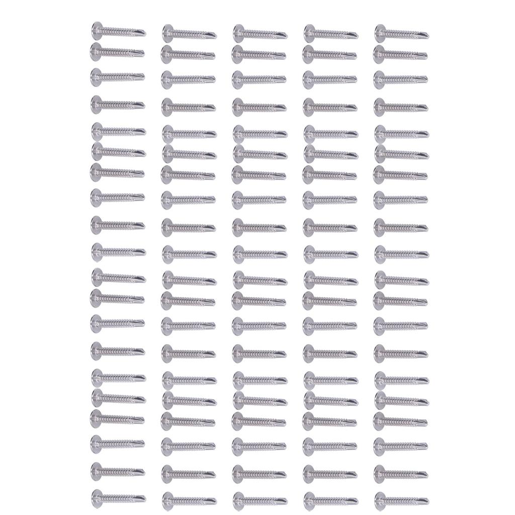 100 шт. Саморезы с крестообразным шлицем, винты с головкой под шайбу, крепежные элементы из нержавеющей стали 410, 4,8x32 мм 100 шт.