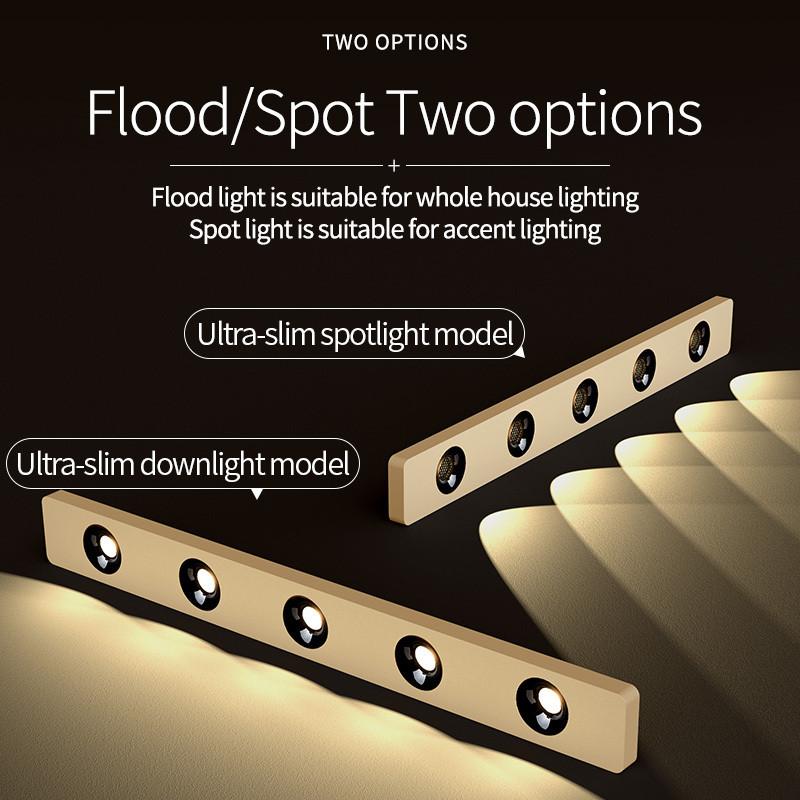 Современный 36 Вт / 4 головки 3 цвета Встраиваемый потолочный светильник Антибликовый RA98 Защита глаз Точечный светильник Минималистичный светодиодный потолочный светильник