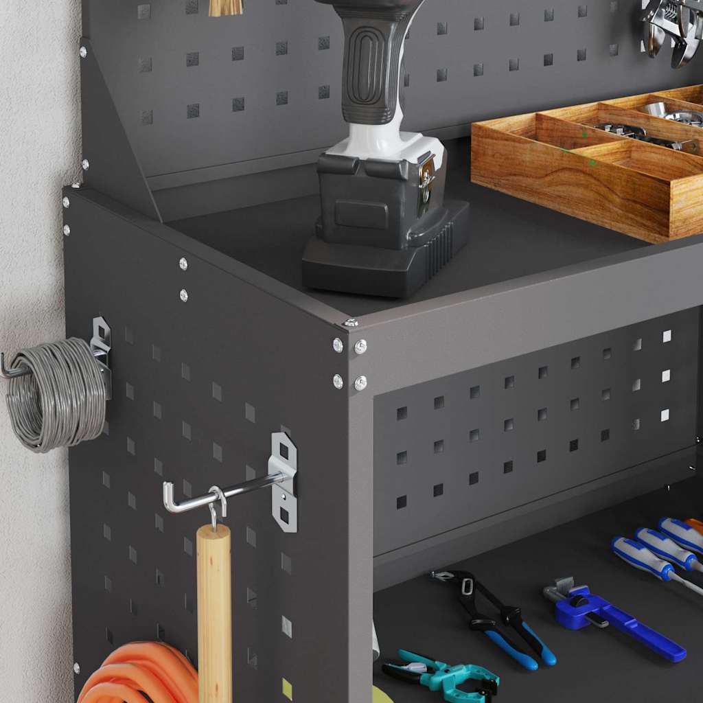 Tool Cart Black 65 x 35 x 111 cm Cold Rolled Steel