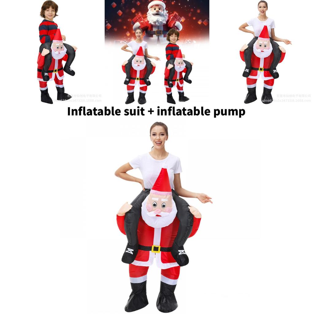 Claus Inflatable Santa Costume For Themed Party Stage Performance Fashion Gift