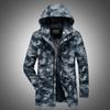 Мужская осенне-зимняя новая камуфляжная куртка Повседневная куртка средней длины Мужская куртка средней длины Мужская модная