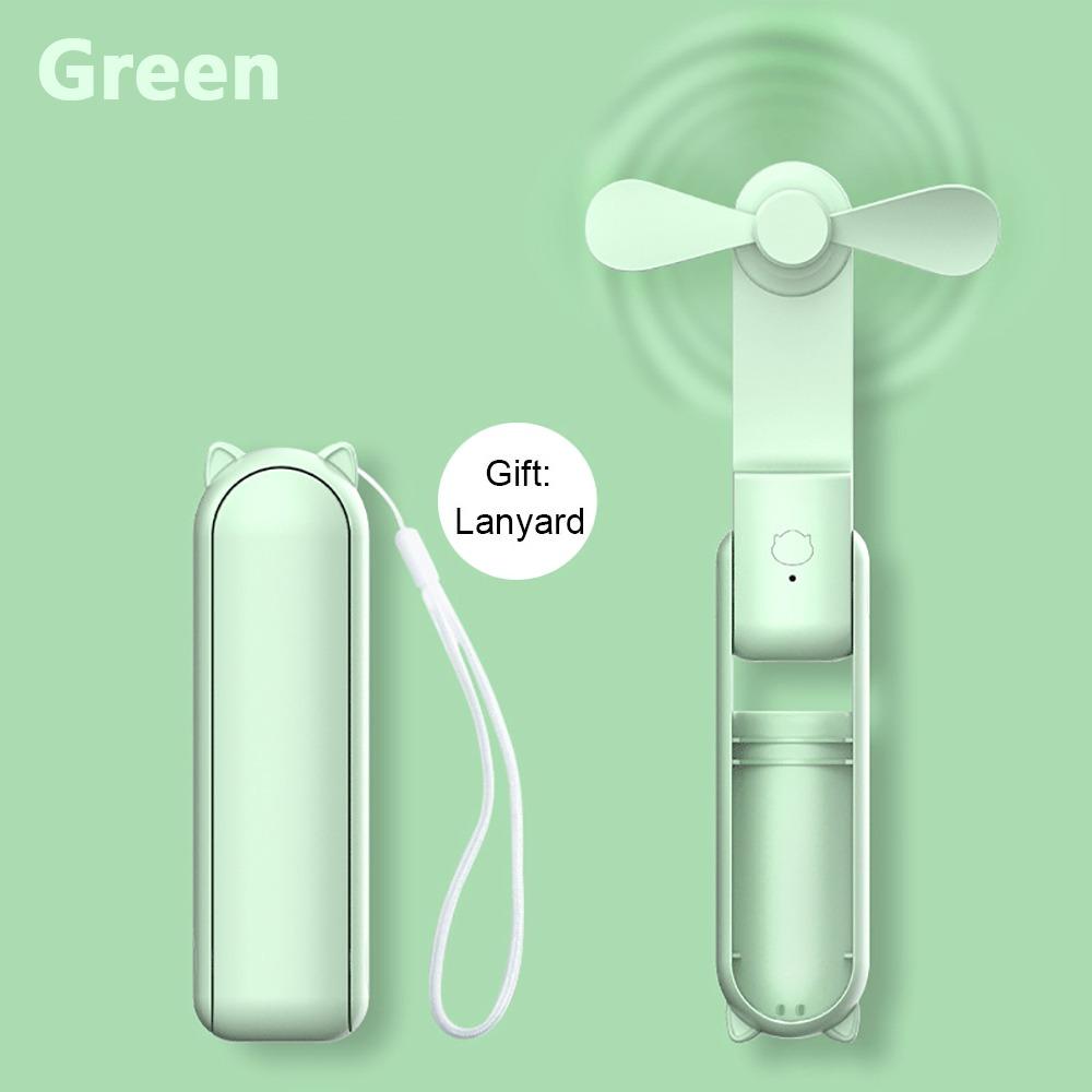 Маленький карманный вентилятор с USB-зарядкой, однотонный, охлаждающий ручной вентилятор, портативный ручной вентилятор, подарки