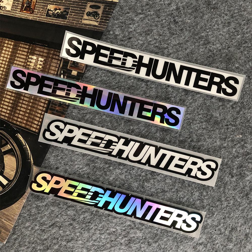 Светоотражающие Лазерные Наклейки на Автомобиль Speed Hunter Jdm На Кузов Стекло Фары Задние Фонари Креативный Текст Декор Аксессуары Наклейка