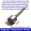 Strong Magnetic Adsorption Thermocouple Temperature Sensor 0-450 Degree  K type Plug with Stainless Steel Shielded Wire