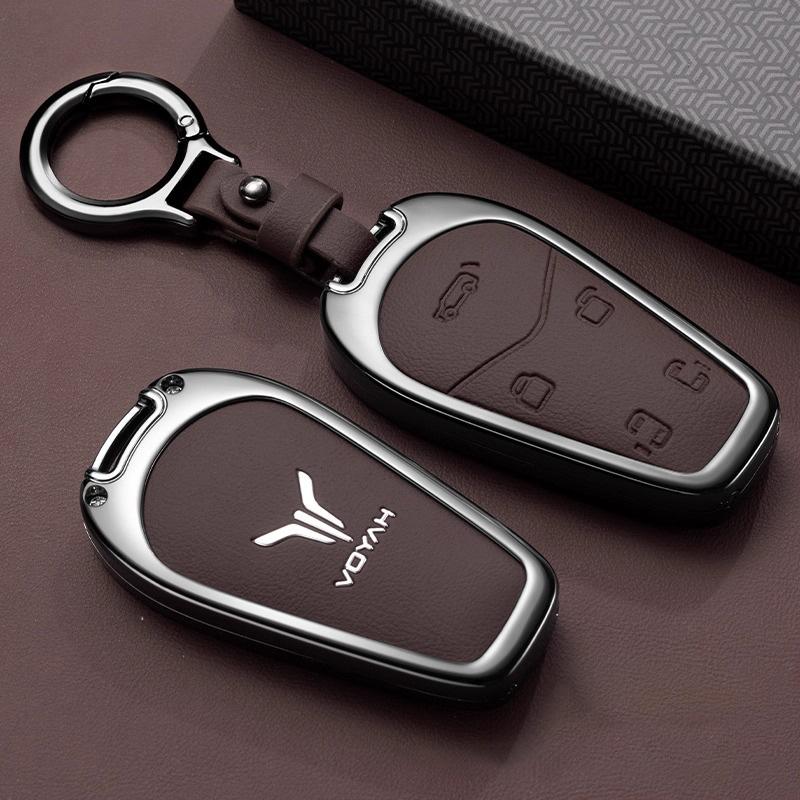 Zinc Alloy Car Key Case for Voyah Dream Dreamer PHEV EV Keychain Remote Protection Cover Bag Shell Holder Fob Accessories