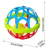Мягкая резиновая погремушка и мячик для прорезывания зубов для детей от 0 до 12 месяцев