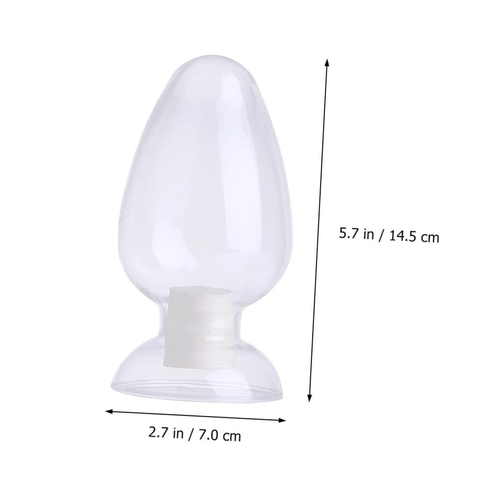 POPETPOP Набор из 3 стеклянных банок в форме сердца, Бутылки для демонстрации семян, Лабораторные бутылки для образцов, Стеклянные бутылки для образцов, Стеклянные бутылки для хранения сред, Стеклянные конические