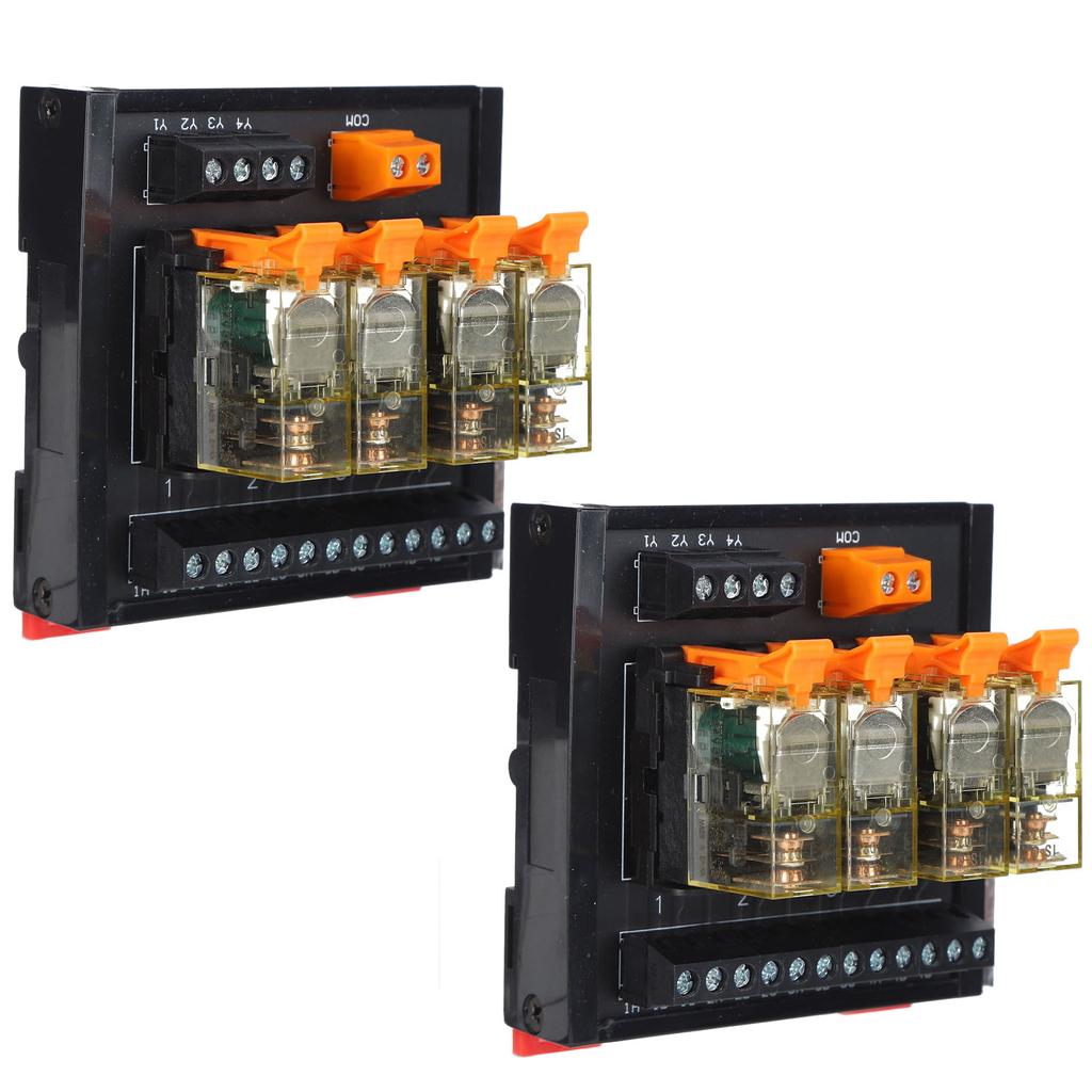 2 шт. релейный модуль плата управления DC PLC монтаж на DIN-рейку 4 канала 1 НО 1 НЗ BEM1S‑4MZ AC 250 В