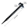 Heavy Duty Camping Tent Stakes Easy to Use Screw Shape Tent Stakes Essential Gear Suitable for Groundsheets Tarps