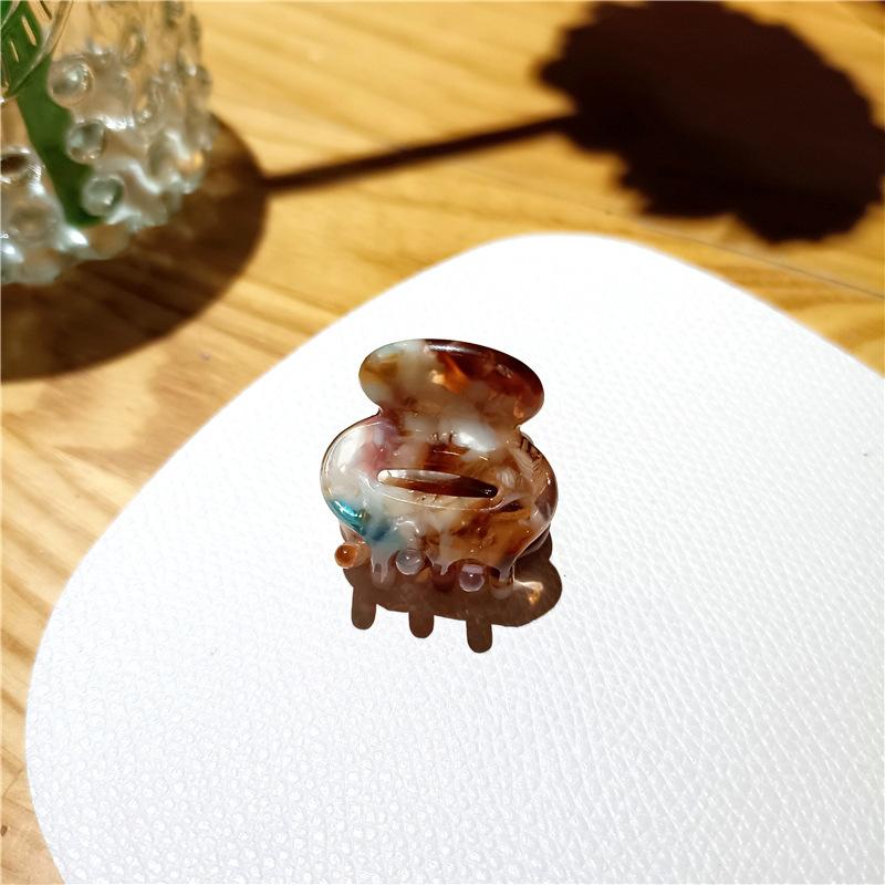 Винтажная заколка-краб женская заколка для волос милая маленькая цветная ацетатная заколка для волос аксессуары для волос для девочек заколки-крабы для волос новые