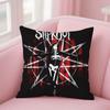 Наволочка для подушки группы Slipknot Квадратная Двусторонняя печать Короткий плюш Чехол для диванной подушки Спальня Прикроватная подушка
