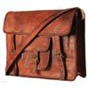 Винтажная сумка-мессенджер из козьей кожи настоящая сумка-портфель из натуральной кожи для ноутбука коричневый портфель