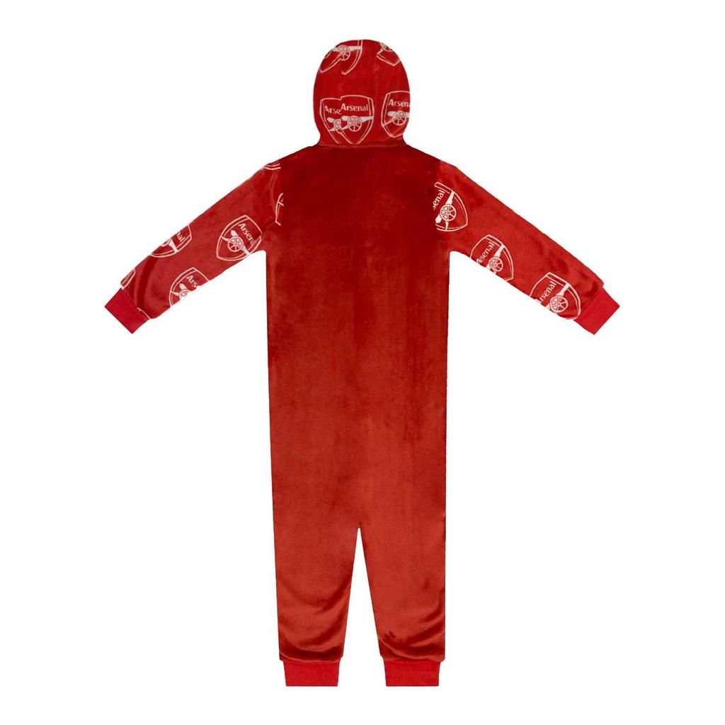 Arsenal FC Childrens/Kids Crest Fleece All-In-One Nightwear