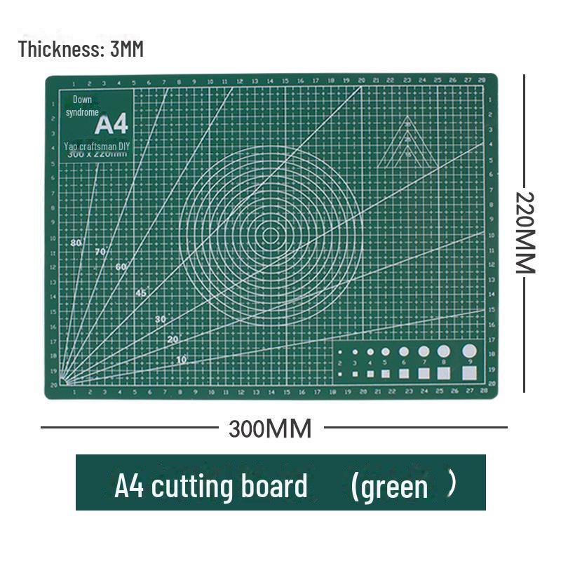 Двусторонний режущий блок Tang's - гравировальная доска формата А4 22x30 см для творчества и рукоделия