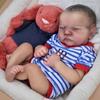 Реалистичная 19-дюймовая мягкая на ощупь тканевая кукла Reborn Baby Doll Sleeping Levi Alive 3D окрашенная кожа 49 см Кукла для новорожденных Bebe Игрушки для детей от 3 лет Подарки