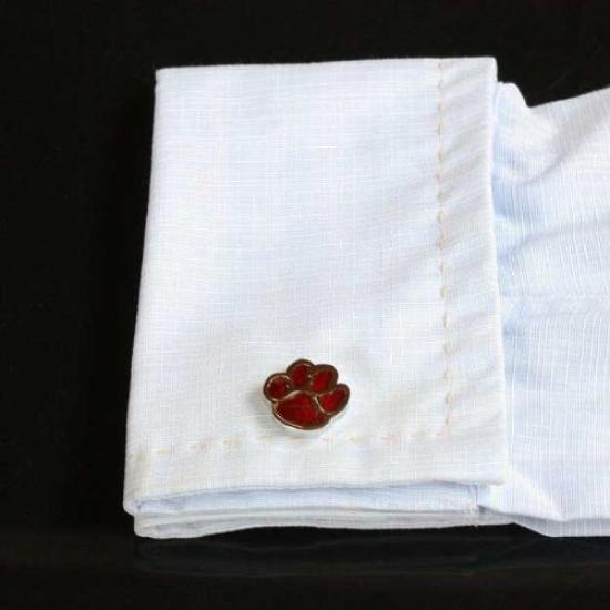 Мастерская запонок Камакура, запонки Cat Paw красного цвета cf927