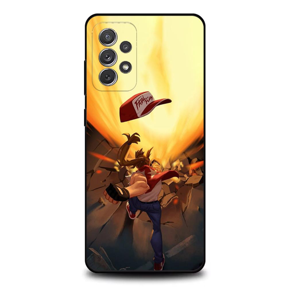 Чехол для телефона K-King Of F-Fighters для Samsung S25, S24, S21, S22, S23, S30, Ultra, S20, Plus, Fe, Lite, Note, 10, 9, 5G Черный