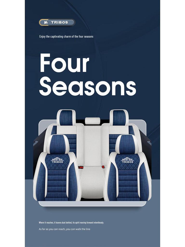 Индивидуальные льняные чехлы на сиденья для Changan CS75/CS35/CS55/Yuexiang V3V7/Yidong - Всесезонные чехлы с полным покрытием.