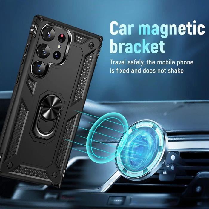 Coque de protection - Booling - pour Samsung Galaxy S24 Ultra - Noir - Antichoc - Anti-Rayures