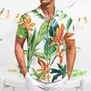 Men's Casual Short-sleeved Shirt Slim Fit Stylish Men's Hawaiian Print