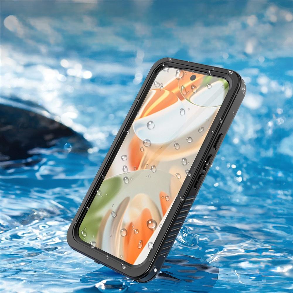 Водонепроницаемый чехол IP68 для Google Pixel 10 Pro, Redpepper, для MagSafe, Прозрачный с черной рамкой