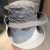 Wide Brim Bucket Hat Sun Protection Panama Hat Summer Fisherman Cap  Camping Hiking