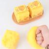 Желтый Сырный Сквиш Мягкая Новинка Сенсорная Игрушка-Пружинка Мячик-Антистресс Фокус Сенсорные Сырные Кубики Сквиш Игрушки