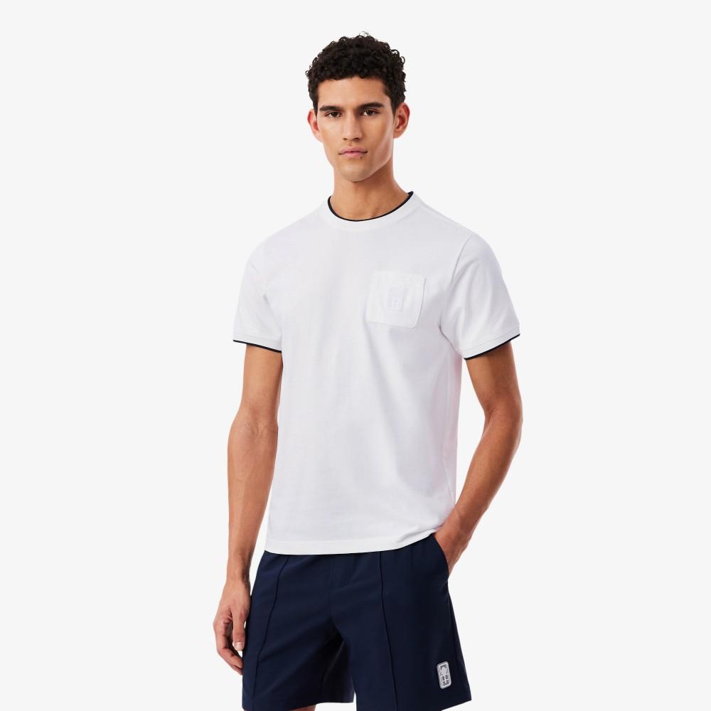Lacoste Мужская футболка с коротким рукавом TH0209-56G001 в стиле теннисного наследия