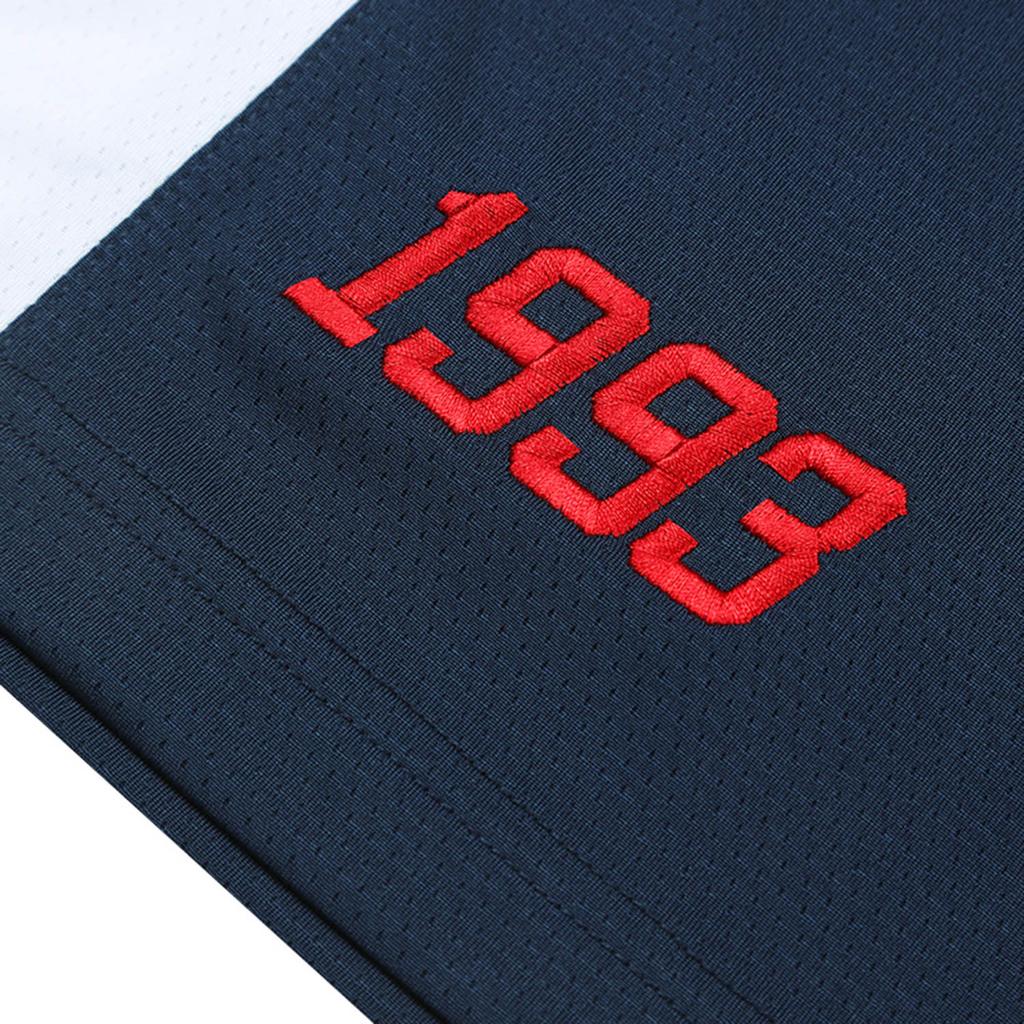 Мужская баскетбольная майка Li Ning CBA Series 24-25 сезона Guangdong Hongyuan Fan Edition с V-образным вырезом и цветным принтом AAYU515-1