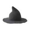 Halloween Witch Hat for Women Felt Wide Brim Foldable Pointed Wizard Hat for Party Masquerade Cosplay Costume Accessory