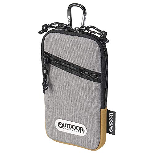 HAKUBA Чехол для смартфона, OUTDOOR PRODUCTS Чехол для смартфона 04, Хизер Грей, AMZODSPP04HG, с карабином и петлей для ремня, Совместим с iPhone 17, Air