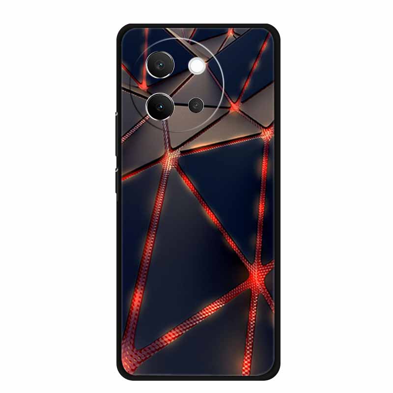 Для Vivo V40 Lite 5G Чехол V 40 lite Чехол для телефона Волк Черный Силиконовый Мягкая Задняя Крышка Для Vivo V30E 5G Чехол V 30 E Сумка 6.78" Корпус