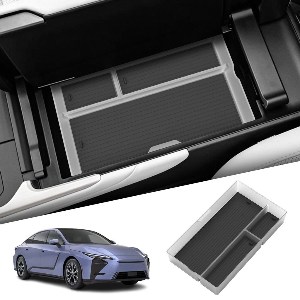 Smabee Left Drive for Lexus ES 2026+ Center Armrest Storage Box Tray Car Accessories Organizer Transparent Black