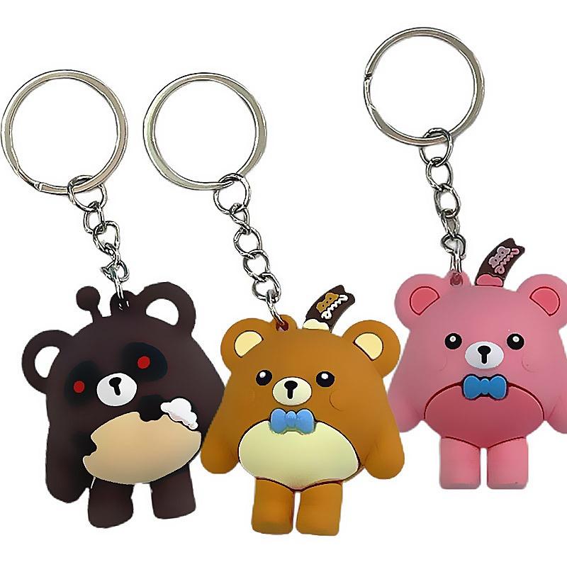 Милый брелок-плюшевый мишка 3D для студентов и рюкзаков