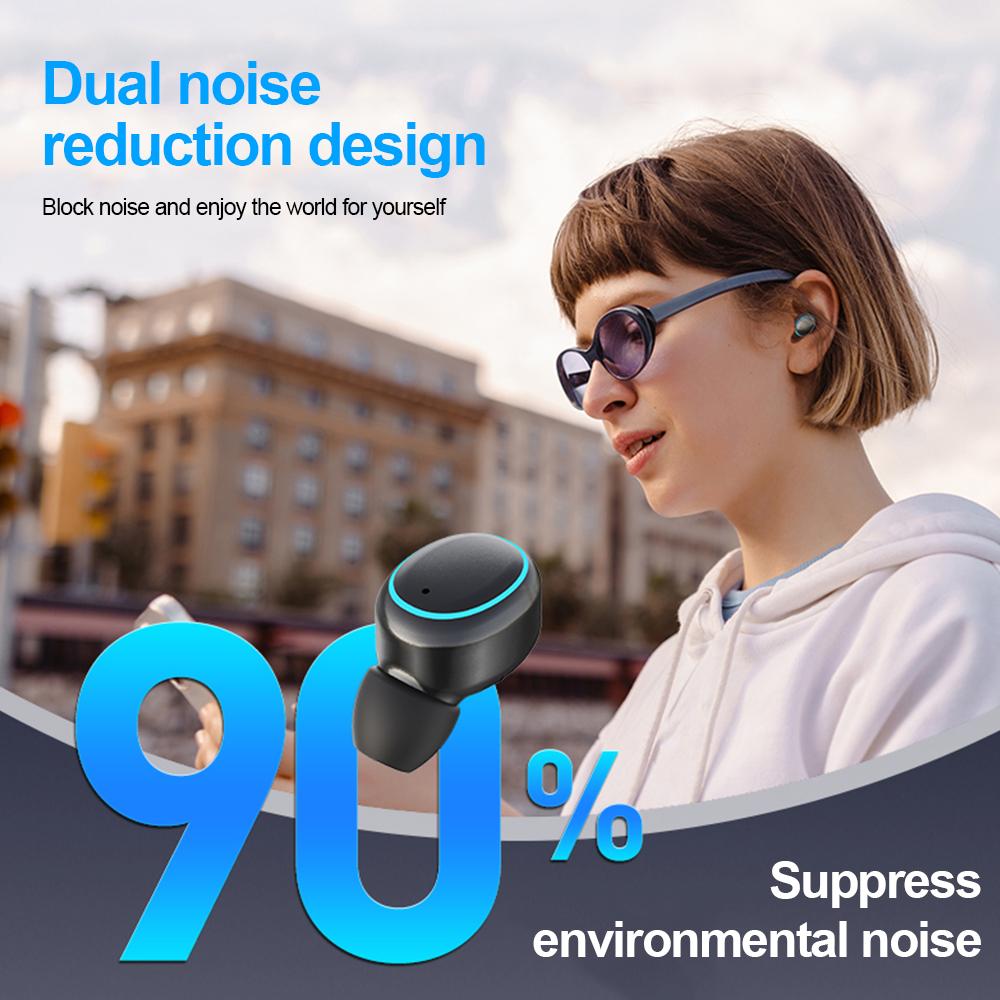 Беспроводная Bluetooth 5.4 Мини-гарнитура маленькие наушники-вкладыши для сна, работы, спорта, невидимые наушники HD HIFI бас-звук качественные наушники