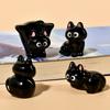 Figurine Miniature Cartoon Cat Micro Landscape Resin Ornaments For Home Decorations Cute Kitten Desktop Room Decoration