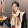 1Pc Korean Style Knitted Scarf Women Headscarf Knitted Scarf Multi-Functional Warm Knitted Scarf
