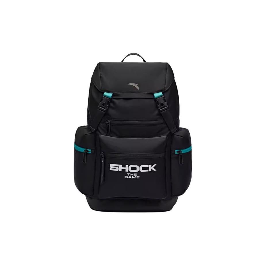 Anta Basketball Collection Fabric Outdoor Mountaineering Bag Backpack Regular Unisex Basic Black 192421152-1