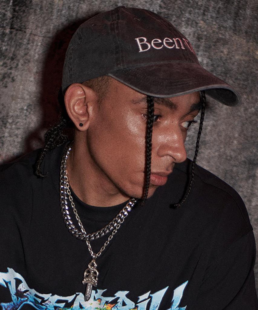 Кепка BEENTRILL с винтажным логотипом (черный)