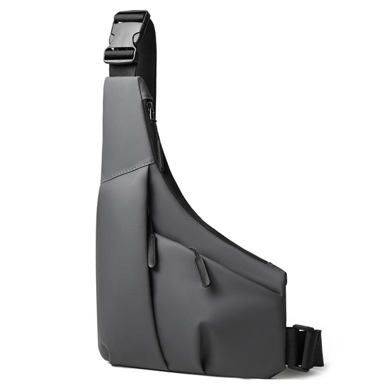 Мужская многофункциональная треугольная сумка через плечо - Повседневная наплечная и спортивная нагрудная сумка для велоспорта на открытом воздухе