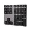  308 35 Keys Numeric Keypad Rechargeable Wireless   Thin Keyboard Compatible with   5.0(Black )