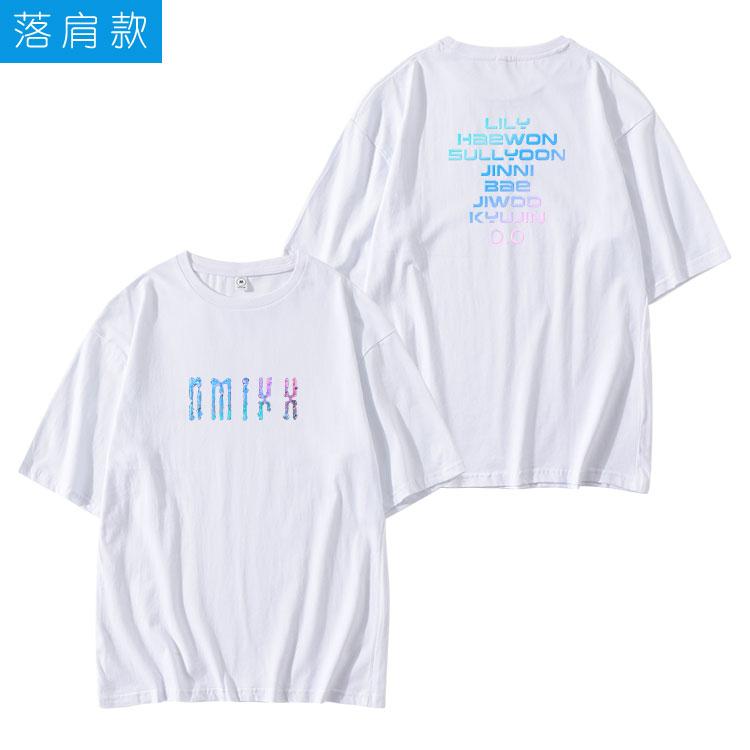 2023 NMIXX Kpop Style Tshirt 100 Cotton Oneck Women Unisex Short Sleeve Stylish Casual Tee