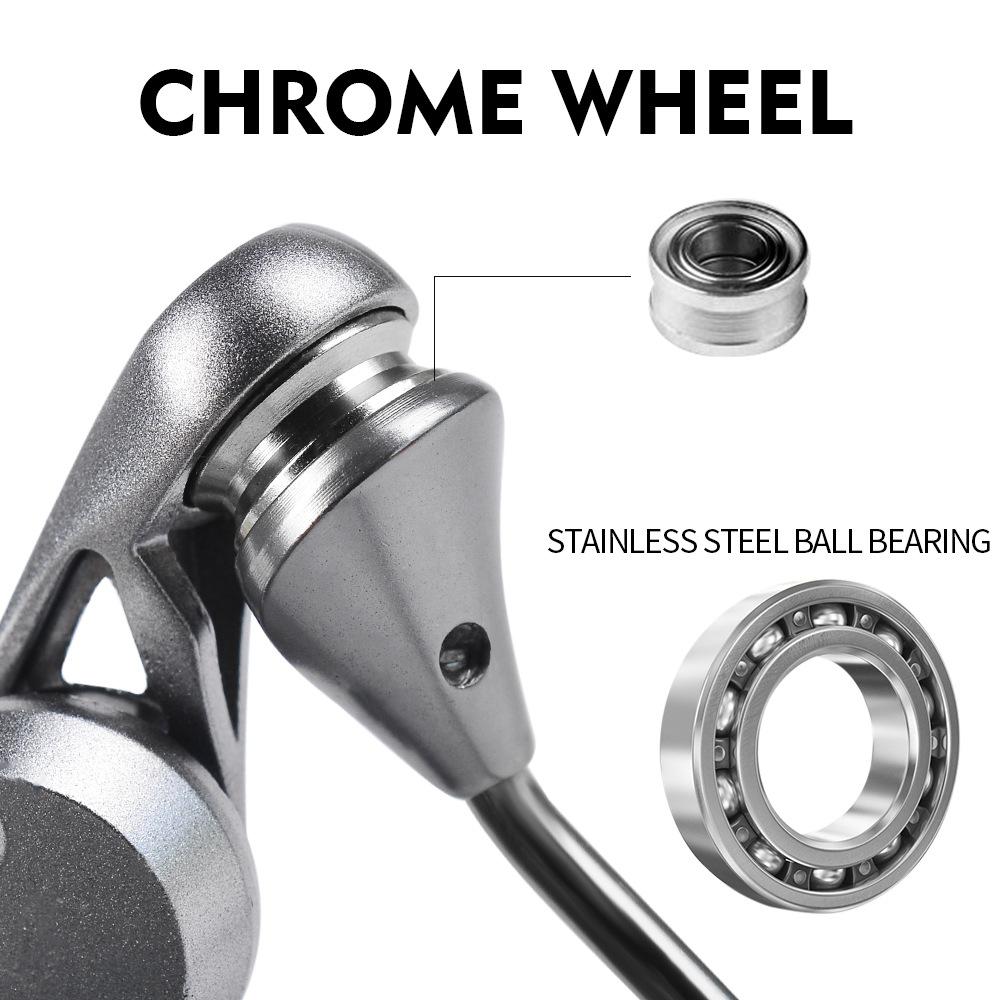 Колесо для приманки, металлическое вращающееся колесо, двойной коромысло, рыболовная леска большой дальности, колесо доставки, балансир 5,2:1 проволочная чашка с косой горловиной